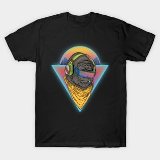 New Retrowave Gorilla Neon Design 80s T-Shirt